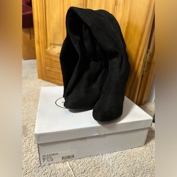 Steve Madden GLEEMER over knee boots w laces in the back so 7.5 GREAT CONDITION - Picture 6 of 7